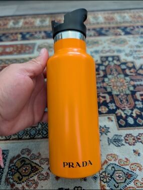 Prada Orange Stainless Water Bottle